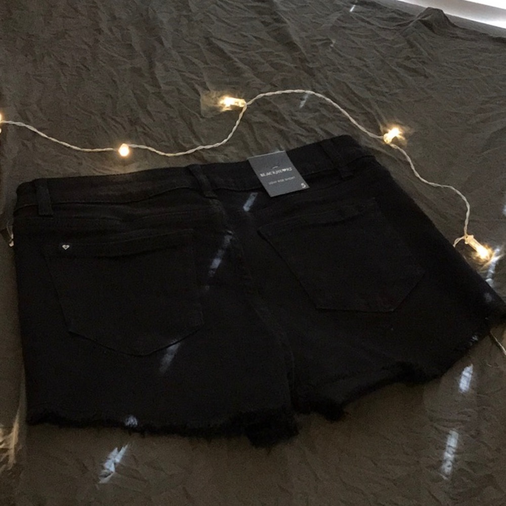 SHORTS Black Cutoff Mermaid Sequined Denim NWT - Picture 4 of 7